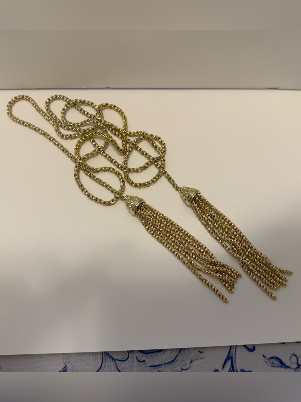 Kendra Scott Gold Tassel Long Necklace